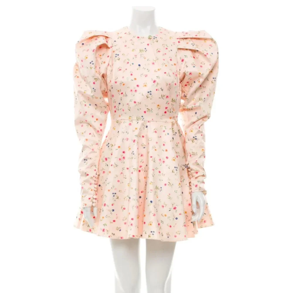 ROTATE BIRGER CHRISTENSEN Floral Print Mini Dress w/ Tags XS, US2 - Picture 6 of 8